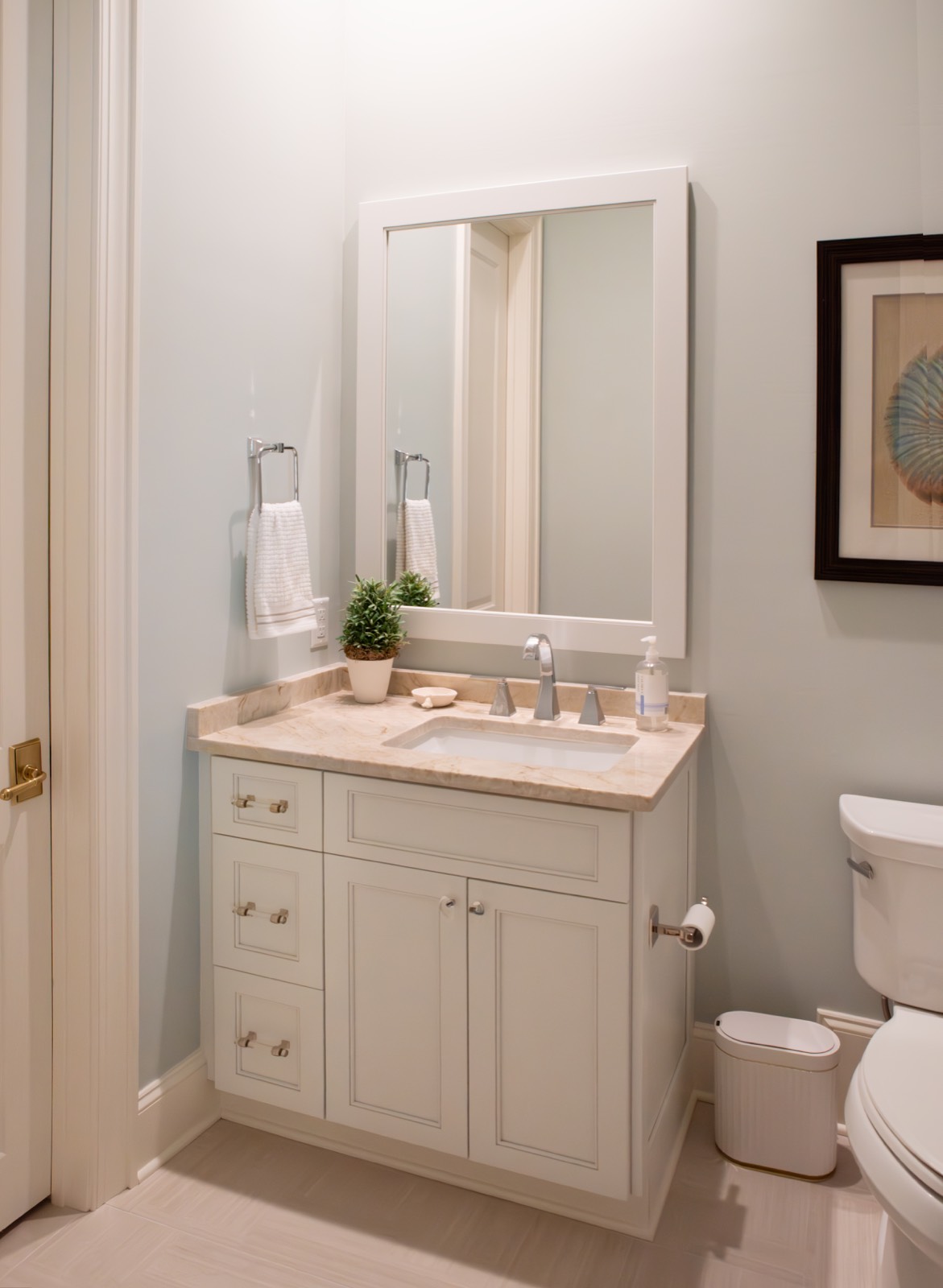 Quartzite kitchen island