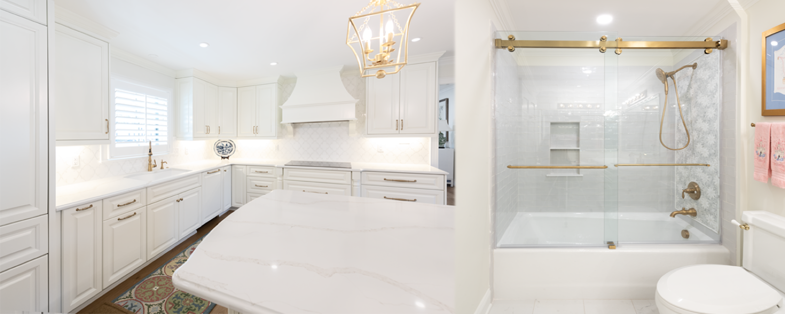 Glass shower enclosure