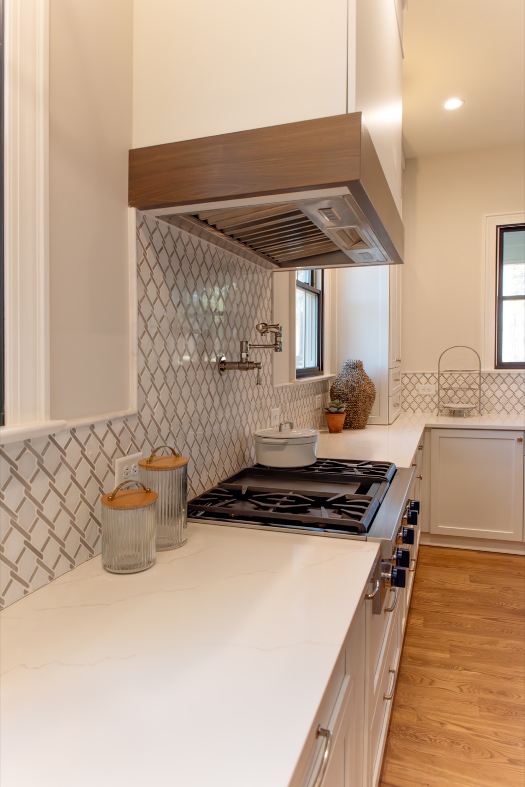 Quartz countertop detail